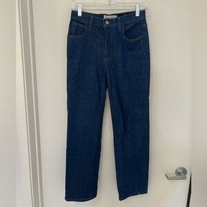 Denim forum arlo high rise straight leg size 25 28L